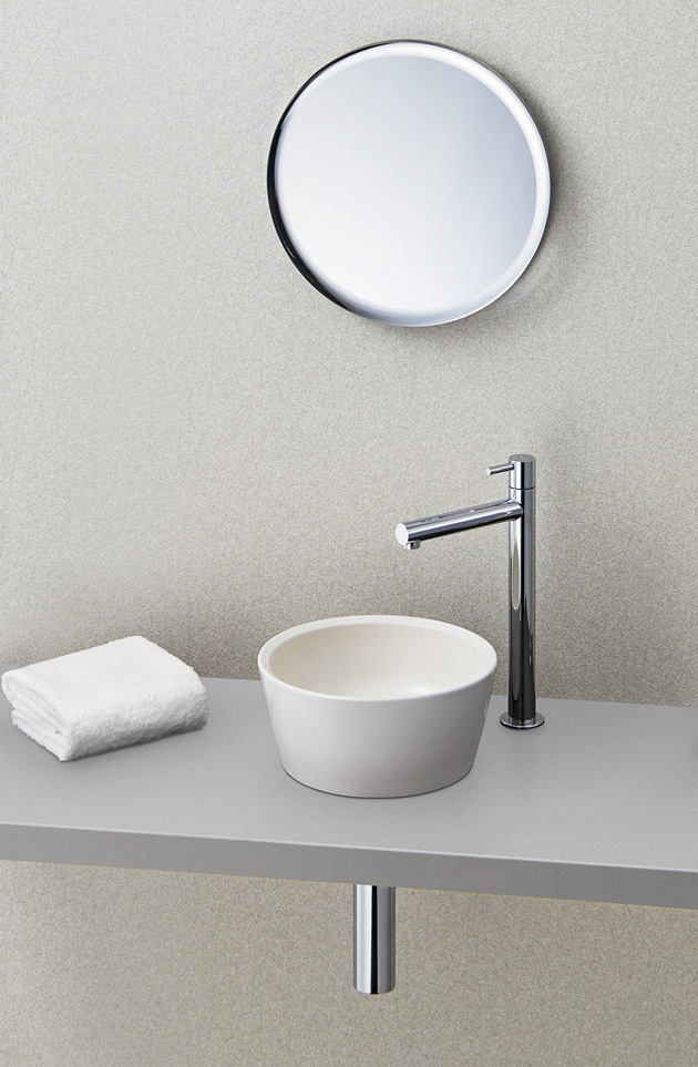 置き型手洗器Φ330(モノクローム・シリーズ/素白) LSM4C-MO 浴室、浴槽、洗面所